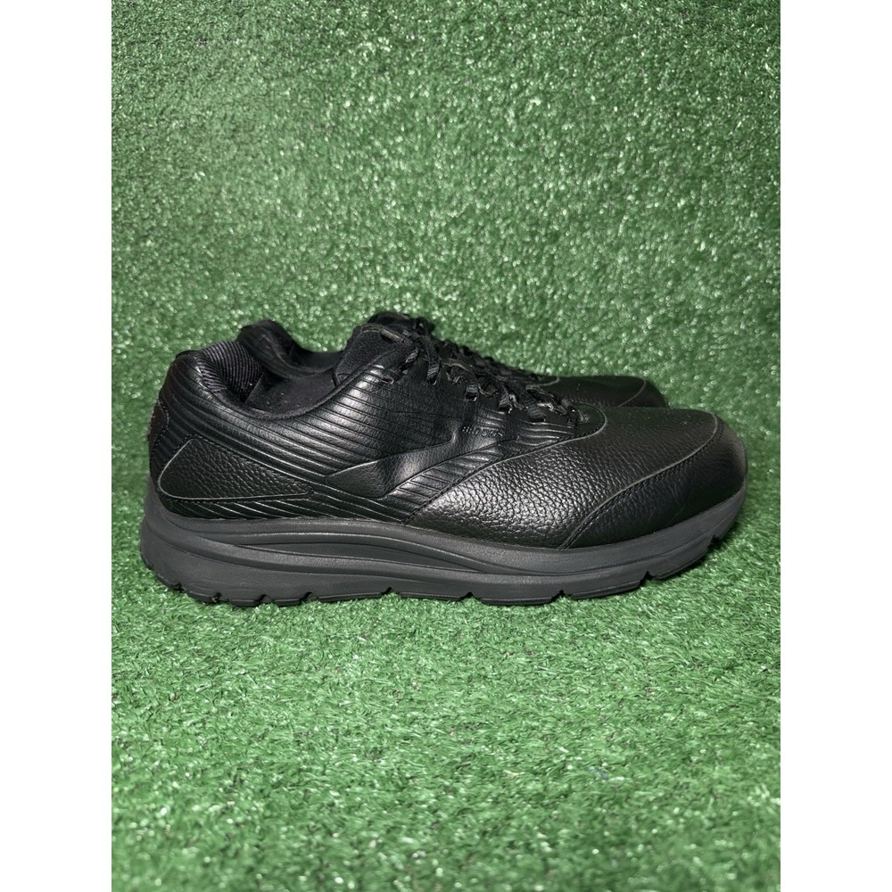 Brooks Addiction Walker Men Size 12.5 4E Shoes Triple Black Sneakers 1103184E072